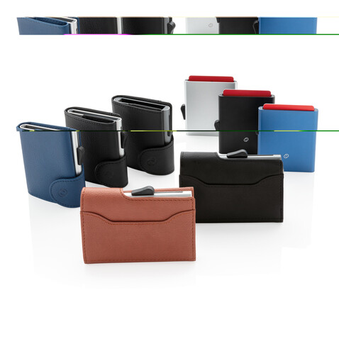 C-Secure RFID Kartenhalter und Geldbörse blau bedrucken, Art.-Nr. P850.515