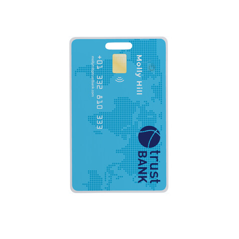 Findit RCS rABS wiederaufladbare Ultra-Thin Tracker-Karte weiß bedrucken, Art.-Nr. P301.5803