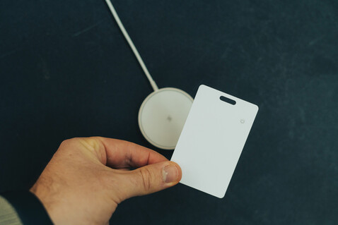 Findit RCS rABS wiederaufladbare Ultra-Thin Tracker-Karte weiß bedrucken, Art.-Nr. P301.5803