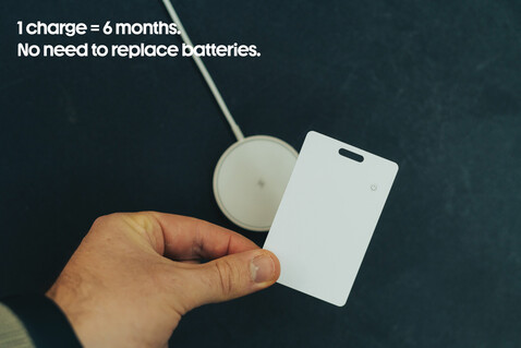 Findit RCS rABS wiederaufladbare Ultra-Thin Tracker-Karte weiß bedrucken, Art.-Nr. P301.5803
