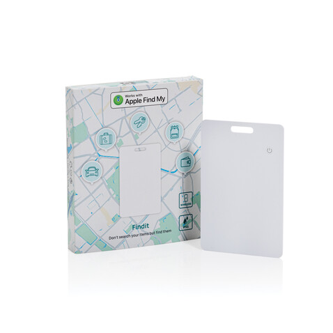 Findit RCS rABS wiederaufladbare Ultra-Thin Tracker-Karte weiß bedrucken, Art.-Nr. P301.5803