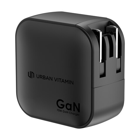 Urban Vitamin Santa Cruz 70W GAN-Ladegerät aus RCS rec. PC schwarz bedrucken, Art.-Nr. P301.9801