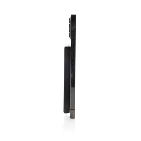Orion 5.000mAh 5W magnetische Powerbank aus RCS rec. Alu schwarz bedrucken, Art.-Nr. P322.6001