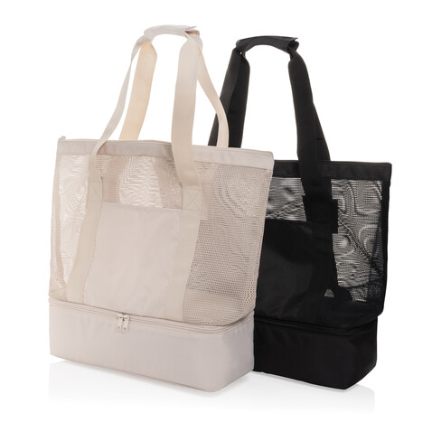 Iqlo Aware™ RPET 2-in-1 Kühltasche beige bedrucken, Art.-Nr. P422.4919