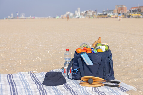 Sonny Aware™ RPET XL Kühltasche navy blau bedrucken, Art.-Nr. P422.5425