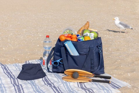 Sonny Aware™ RPET XL Kühltasche navy blau bedrucken, Art.-Nr. P422.5425