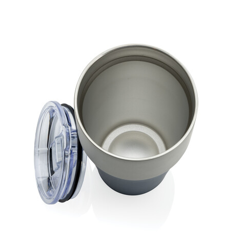 Fluid Becher aus RCS-zertifiziert recyceltem Stahl, 500ml navy blau bedrucken, Art.-Nr. P437.1325