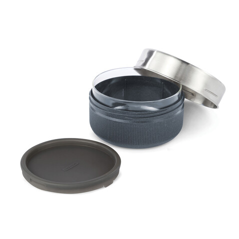 Black+Blum Glass Lunch Bowl 750ml silber bedrucken, Art.-Nr. P439.0402
