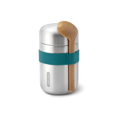 Black+Blum Food Flask 400ml turkis bedrucken, Art.-Nr. P439.0533