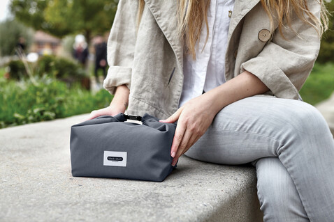Black+Blum Lunch Bag silber bedrucken, Art.-Nr. P439.0602