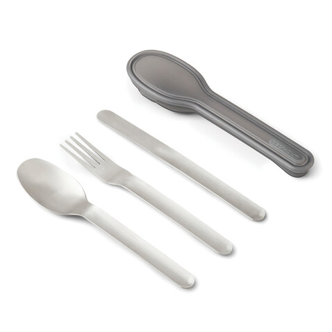 Black+Blum Besteck-Set silber bedrucken, Art.-Nr. P439.0702