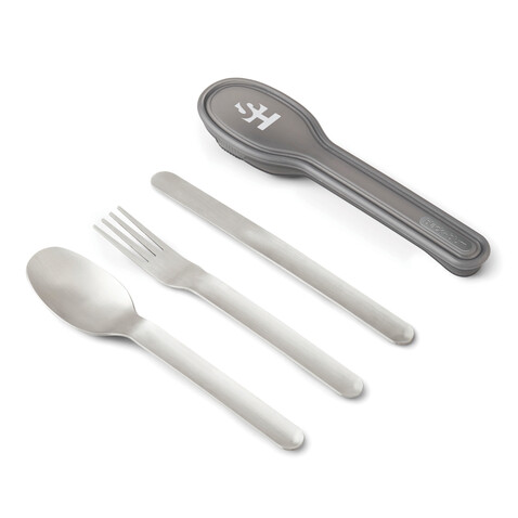 Black+Blum Besteck-Set silber bedrucken, Art.-Nr. P439.0702