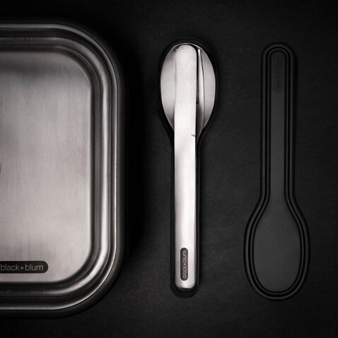 Black+Blum Besteck-Set silber bedrucken, Art.-Nr. P439.0702