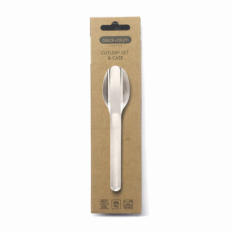Black+Blum Besteck-Set silber bedrucken, Art.-Nr. P439.0702