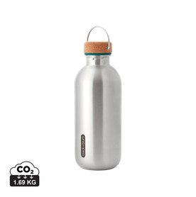 Black+Blum Stahl-Wasserflasche 600ml turkis bedrucken, Art.-Nr. P439.1233