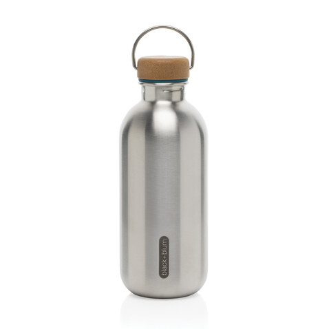 Black+Blum Stahl-Wasserflasche 600ml turkis bedrucken, Art.-Nr. P439.1233
