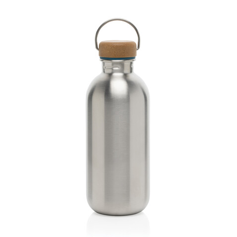 Black+Blum Stahl-Wasserflasche 600ml turkis bedrucken, Art.-Nr. P439.1233