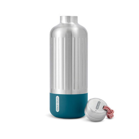 Black+Blum Explorer isolierte Wasserflasche groß, 850ml turkis bedrucken, Art.-Nr. P439.1333