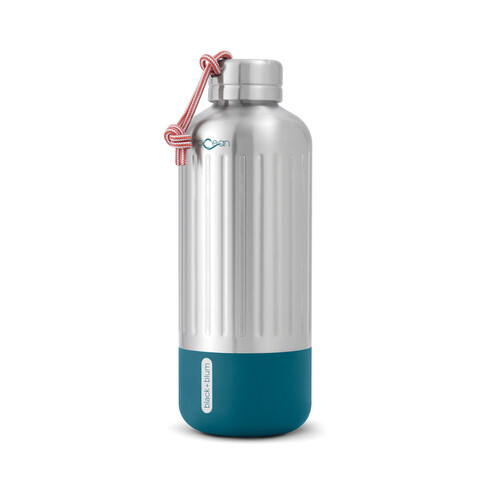 Black+Blum Explorer isolierte Wasserflasche groß, 850ml turkis bedrucken, Art.-Nr. P439.1333