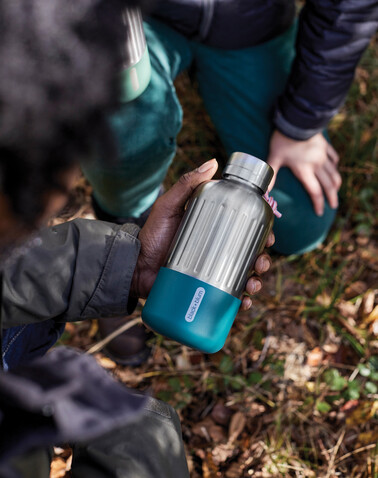 Black+Blum Explorer isolierte Wasserflasche groß, 850ml turkis bedrucken, Art.-Nr. P439.1333