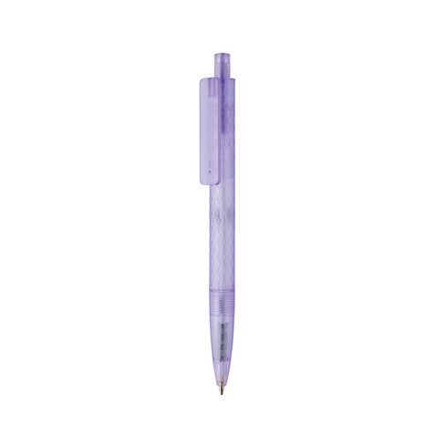 X3 Frosted-Pen aus GRS recyceltem PC lila bedrucken, Art.-Nr. P611.3330