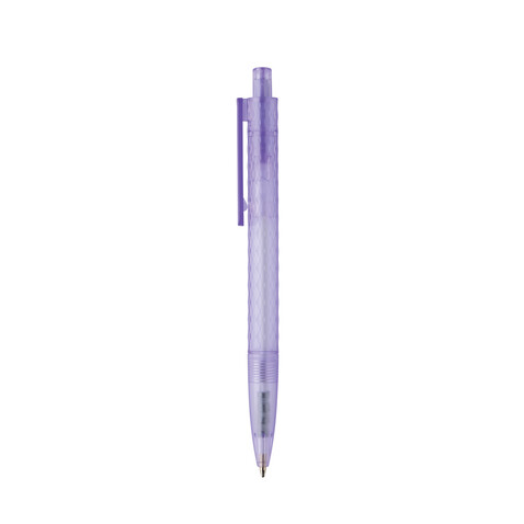 X3 Frosted-Pen aus GRS recyceltem PC lila bedrucken, Art.-Nr. P611.3330