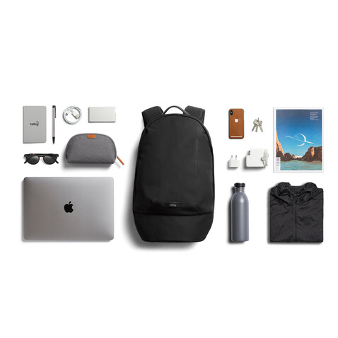 Bellroy Classic Rucksack schwarz bedrucken, Art.-Nr. P763.3301