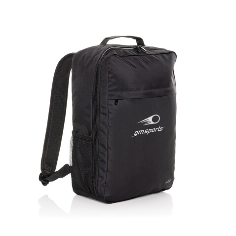 Swiss Peak Aware™ RPET Essential 15.6" Laptop-Rucksack schwarz bedrucken, Art.-Nr. P763.4301 Swiss Peak Aware™ RPET Essential 15.6" Laptop-Rucksack schwarz bedrucken, Art.-Nr. P763.4301