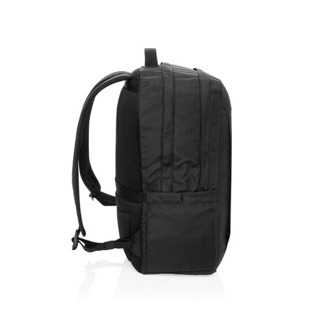Swiss Peak Aware™ Edin 100% RPET 15,6&quot; Laptop Rucksack schwarz bedrucken, Art.-Nr. P763.4801