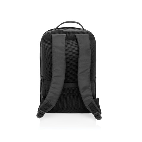 Swiss Peak Aware™ Edin 100% RPET 15,6&quot; Laptop Rucksack schwarz bedrucken, Art.-Nr. P763.4801