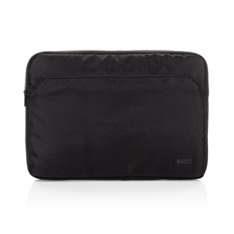 Swiss Peak Aware™ RPET Essential 15.6&quot; Laptop Sleeve schwarz bedrucken, Art.-Nr. P788.1601
