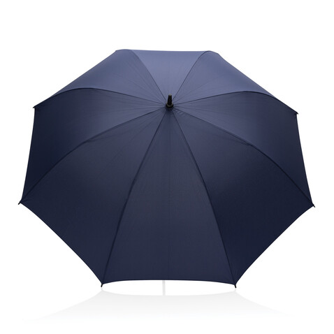 Tony Aware™ RPET 30&quot; Schirm mit auto. Öffnung &amp; Akaziengriff navy blau bedrucken, Art.-Nr. P850.7225