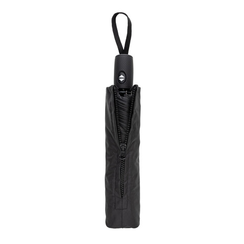 Swiss Peak Vito Aware™ RPET 21&quot; Schirm mit auto open/close schwarz bedrucken, Art.-Nr. P850.7301