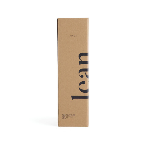 VINGA Lean 800ml RCS RPET Wasserflasche grün bedrucken, Art.-Nr. V4330507