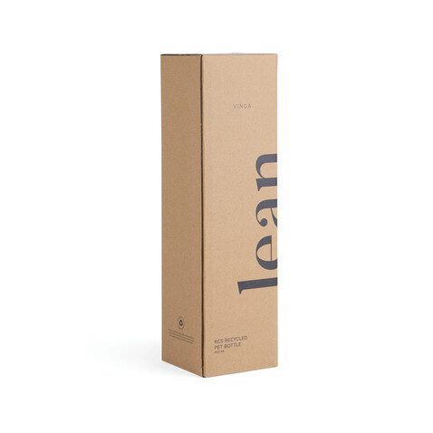 VINGA Lean 800ml RCS RPET Wasserflasche blau bedrucken, Art.-Nr. V4330505 VINGA Lean 800ml RCS RPET Wasserflasche blau bedrucken, Art.-Nr. V4330505
