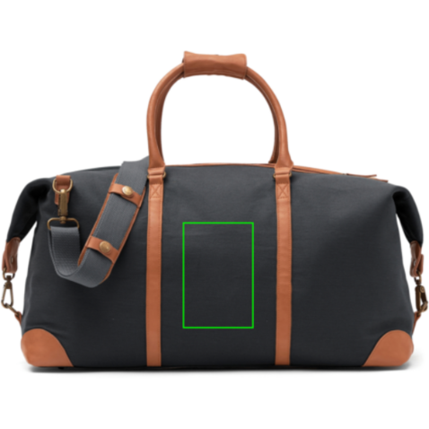 VINGA Sloane Wochenendtasche aus RCS rPET grau bedrucken, Art.-Nr. 560105