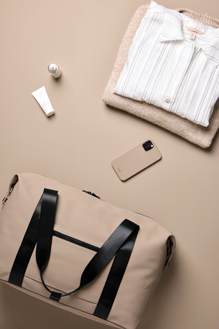 VINGA Baltimore RCS 24h Wochenendtasche greige bedrucken, Art.-Nr. V7070319