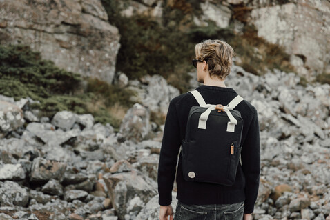 VINGA Sortino RCS Rucksack schwarz bedrucken, Art.-Nr. V7600101
