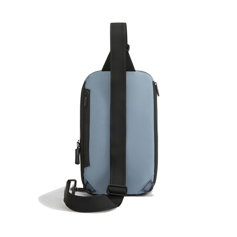 Urban wasserabweisender Sling-Bag blau, grau bedrucken, Art.-Nr. P706.2715