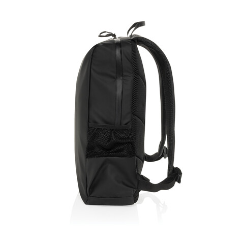 Lima Aware™ RPET wasserabweisender 15,6" Laptop-Rucksack schwarz bedrucken, Art.-Nr. P763.4401 Lima Aware™ RPET wasserabweisender 15,6" Laptop-Rucksack schwarz bedrucken, Art.-Nr. P763.4401