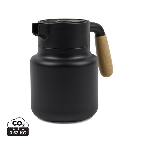 VINGA Arbe RCS Isolierkanne 1200ml schwarz, schwarz bedrucken, Art.-Nr. V4290001