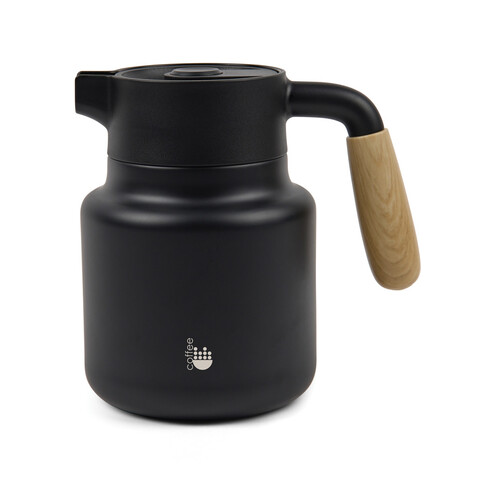 VINGA Arbe RCS Isolierkanne 1200ml schwarz, schwarz bedrucken, Art.-Nr. V4290001