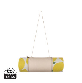 VINGA Arwe GRS Picknick-Decke gelb bedrucken, Art.-Nr. V4590206