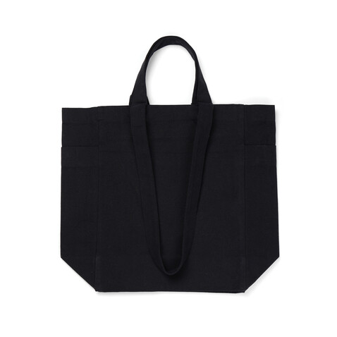 VINGA Hilo AWARE™ Tasche mit Reißverschluss aus rec. Canvas schwarz bedrucken, Art.-Nr. V7620501