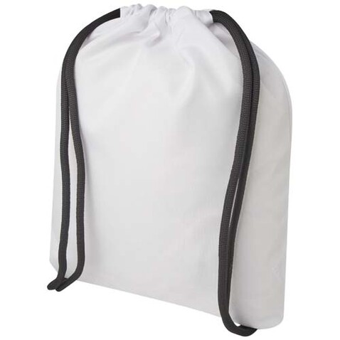 Clif RPET Sublimation Sportbeutel, weiss, weiss bedrucken, Art.-Nr. 1PL07301