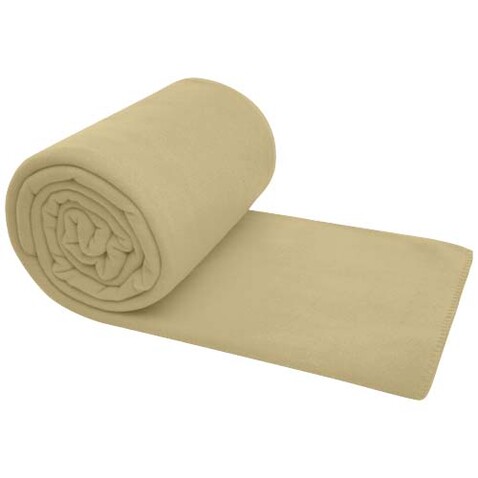 Huggy Fleecedecke mit Hülle 220 × 250 cm, beige bedrucken, Art.-Nr. 11333102
