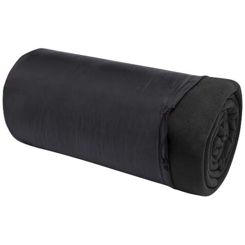Huggy Fleecedecke mit Hülle 220 × 250 cm, schwarz bedrucken, Art.-Nr. 11333190