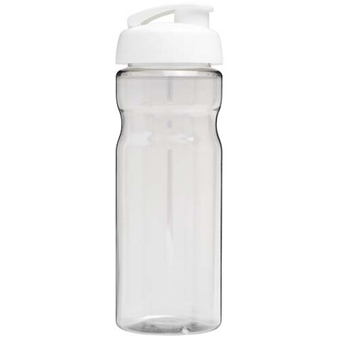 H2O Active® Eco Base 650 ml Sportflasche mit Klappdeckel, transparent, weiss bedrucken, Art.-Nr. 21009792 H2O Active® Eco Base 650 ml Sportflasche mit Klappdeckel, transparent, weiss bedrucken, Art.-Nr. 21009792