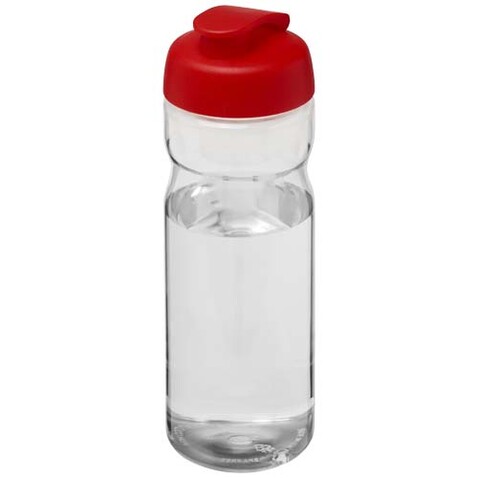 H2O Active® Eco Base 650 ml Sportflasche mit Klappdeckel, transparent, rot bedrucken, Art.-Nr. 21009794 H2O Active® Eco Base 650 ml Sportflasche mit Klappdeckel, transparent, rot bedrucken, Art.-Nr. 21009794