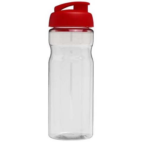 H2O Active® Eco Base 650 ml Sportflasche mit Klappdeckel, transparent, rot bedrucken, Art.-Nr. 21009794 H2O Active® Eco Base 650 ml Sportflasche mit Klappdeckel, transparent, rot bedrucken, Art.-Nr. 21009794